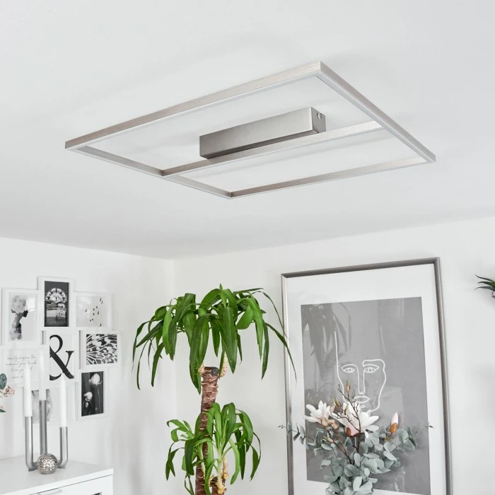 Hofstein Rauma Deckenleuchte LED Nickel-Matt, 1-flammig 10 Hofstein Rauma Deckenleuchte LED Nickel-Matt, 1-flammig – Bild 10