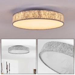 Hofstein Rayong Deckenleuchte LED Nickel-Matt, 1-flammig