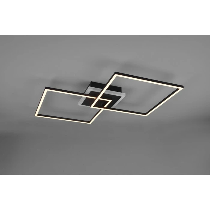 Reality Arribo Deckenleuchte LED Schwarz, 3-flammig, Fernbedienung, Farbwechsler 2 Reality Arribo Deckenleuchte LED Schwarz, 3-flammig, Fernbedienung, Farbwechsler – Bild 2