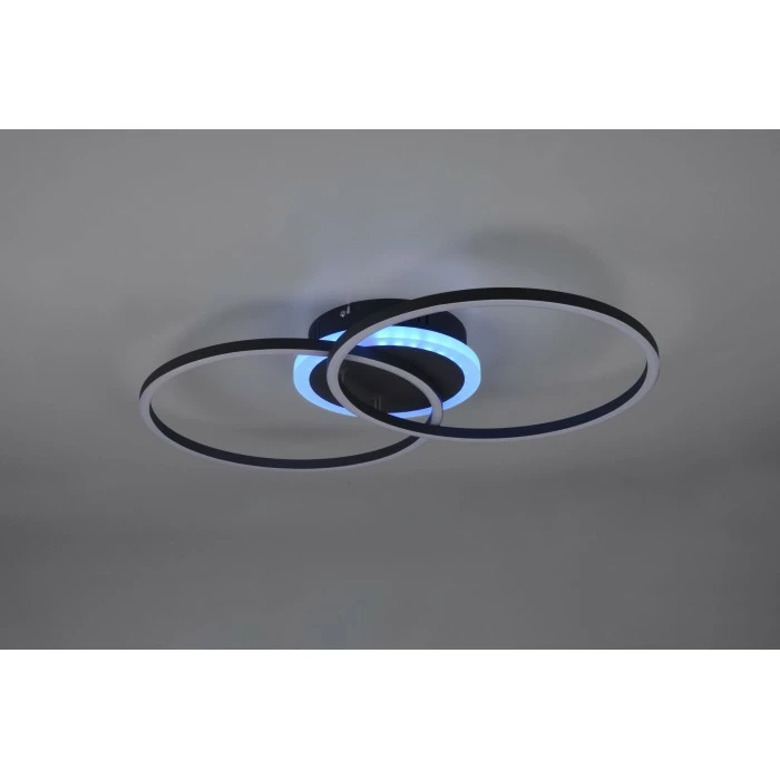 Reality Arribo Deckenleuchte LED Schwarz, 3-flammig, Fernbedienung, Farbwechsler 6 Reality Arribo Deckenleuchte LED Schwarz, 3-flammig, Fernbedienung, Farbwechsler – Bild 6