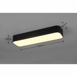 Reality Asterion Deckenleuchte LED Schwarz, 1-flammig, Fernbedienung -LED Leuchten Verkäufe reality asterion deckenleuchte r62451532 4
