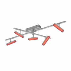 Reality BONDY Deckenleuchte LED Nickel-Matt, 5-flammig, Fernbedienung, Farbwechsler 24 Reality BONDY Deckenleuchte LED Nickel-Matt, 5-flammig, Fernbedienung, Farbwechsler -LED Leuchten Verkäufe reality bondy deckenleuchte r62425107 10