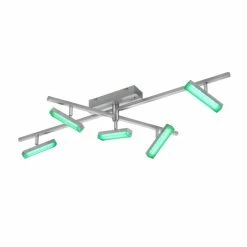 Reality BONDY Deckenleuchte LED Nickel-Matt, 5-flammig, Fernbedienung, Farbwechsler 26 Reality BONDY Deckenleuchte LED Nickel-Matt, 5-flammig, Fernbedienung, Farbwechsler -LED Leuchten Verkäufe reality bondy deckenleuchte r62425107 12