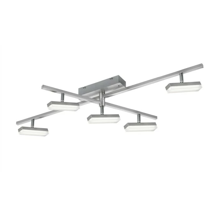Reality BONDY Deckenleuchte LED Nickel-Matt, 5-flammig, Fernbedienung, Farbwechsler 14 Reality BONDY Deckenleuchte LED Nickel-Matt, 5-flammig, Fernbedienung, Farbwechsler – Bild 14