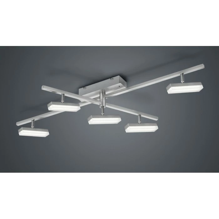 Reality BONDY Deckenleuchte LED Nickel-Matt, 5-flammig, Fernbedienung, Farbwechsler 7 Reality BONDY Deckenleuchte LED Nickel-Matt, 5-flammig, Fernbedienung, Farbwechsler – Bild 7