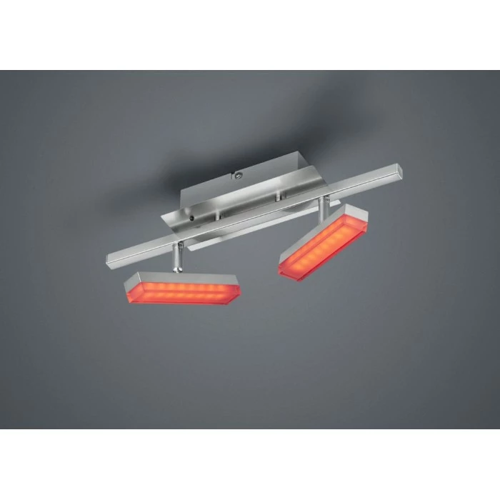 Reality BONDY Deckenleuchte LED Nickel-Matt, 2-flammig, Fernbedienung 2 Reality BONDY Deckenleuchte LED Nickel-Matt, 2-flammig, Fernbedienung – Bild 2