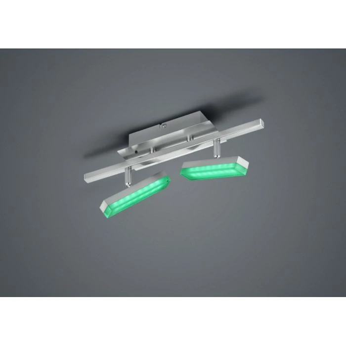 Reality BONDY Deckenleuchte LED Nickel-Matt, 2-flammig, Fernbedienung 8 Reality BONDY Deckenleuchte LED Nickel-Matt, 2-flammig, Fernbedienung – Bild 8