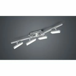 Reality BONDY Deckenleuchte LED Nickel-Matt, 4-flammig, Fernbedienung