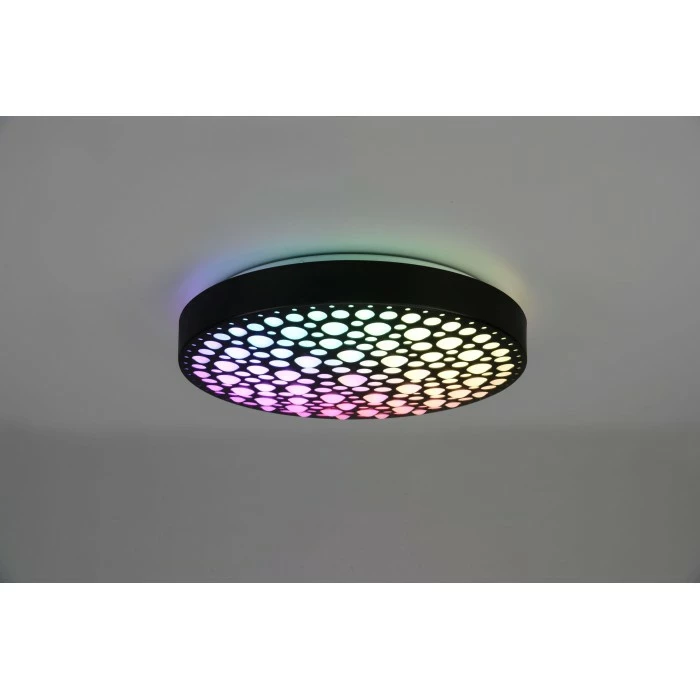 Reality Chizu Deckenleuchte LED Schwarz, 1-flammig, Fernbedienung, Farbwechsler 2 Reality Chizu Deckenleuchte LED Schwarz, 1-flammig, Fernbedienung, Farbwechsler – Bild 2