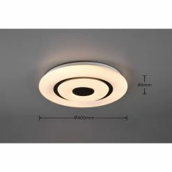 Reality Rana Deckenleuchte LED Schwarz, Weiß, 1-flammig, Fernbedienung, Farbwechsler 20 Reality Rana Deckenleuchte LED Schwarz, Weiß, 1-flammig, Fernbedienung, Farbwechsler -LED Leuchten Verkäufe reality rana deckenleuchte r65081000 7