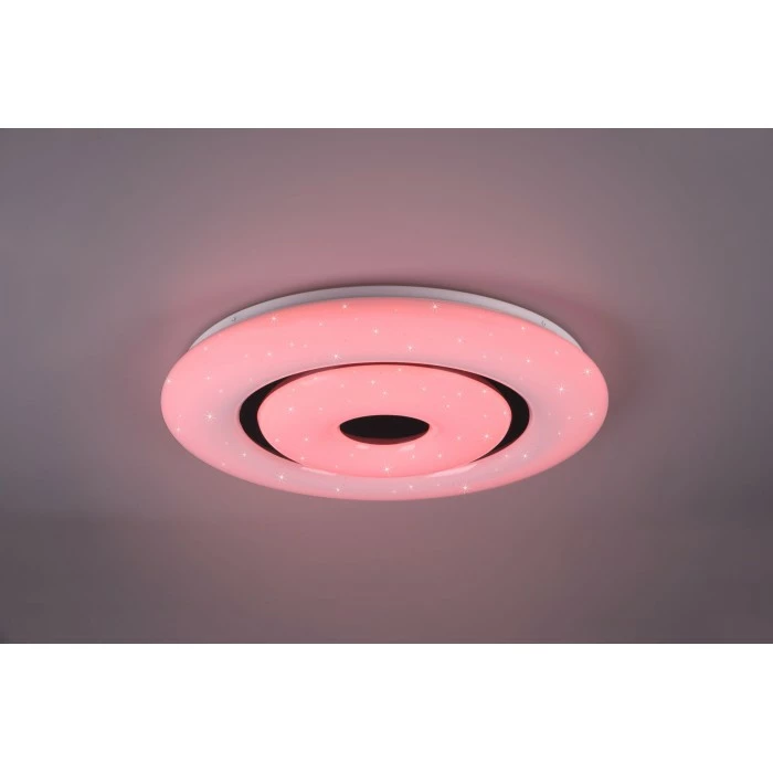 Reality Rana Deckenleuchte LED Schwarz, Weiß, 1-flammig, Fernbedienung, Farbwechsler 2 Reality Rana Deckenleuchte LED Schwarz, Weiß, 1-flammig, Fernbedienung, Farbwechsler – Bild 2