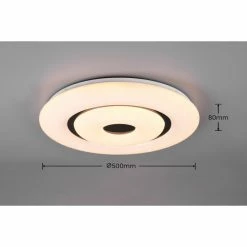 Reality Rana Deckenleuchte LED Schwarz, Weiß, 1-flammig, Fernbedienung, Farbwechsler 20 Reality Rana Deckenleuchte LED Schwarz, Weiß, 1-flammig, Fernbedienung, Farbwechsler -LED Leuchten Verkäufe reality rana deckenleuchte r65081900 7