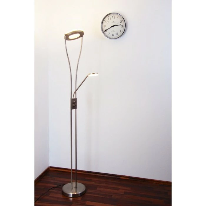 Reality RENNES Deckenfluter LED Stahl gebürstet, 2-flammig 3 Reality RENNES Deckenfluter LED Stahl gebürstet, 2-flammig – Bild 3