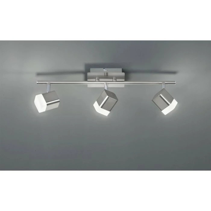 Reality ROUBAIX Strahler LED Nickel-Matt, 3-flammig 1 Reality ROUBAIX Strahler LED Nickel-Matt, 3-flammig