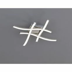 Reality ROUTE Deckenleuchte LED Nickel-Matt, 4-flammig