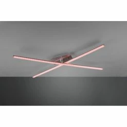 Reality STRADA Deckenleuchte LED Nickel-Matt, 2-flammig, Fernbedienung, Farbwechsler 13 Reality STRADA Deckenleuchte LED Nickel-Matt, 2-flammig, Fernbedienung, Farbwechsler -LED Leuchten Verkäufe reality strada deckenleuchte r62952100 3