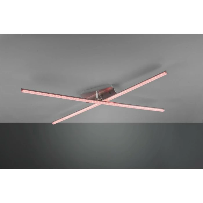 Reality STRADA Deckenleuchte LED Nickel-Matt, 2-flammig, Fernbedienung, Farbwechsler 4 Reality STRADA Deckenleuchte LED Nickel-Matt, 2-flammig, Fernbedienung, Farbwechsler – Bild 4