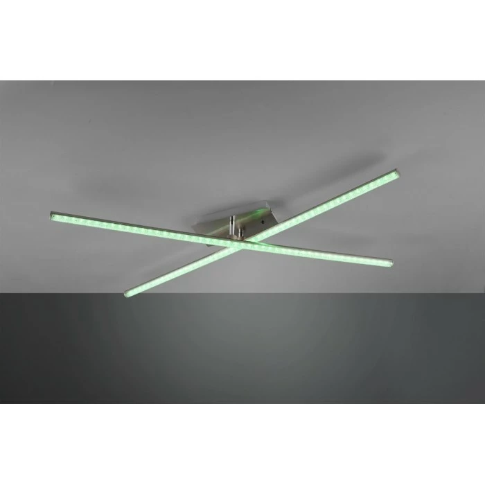 Reality STRADA Deckenleuchte LED Nickel-Matt, 2-flammig, Fernbedienung, Farbwechsler 6 Reality STRADA Deckenleuchte LED Nickel-Matt, 2-flammig, Fernbedienung, Farbwechsler – Bild 6