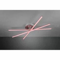 Reality STRADA Deckenleuchte LED Nickel-Matt, 3-flammig, Fernbedienung, Farbwechsler -LED Leuchten Verkäufe reality strada deckenleuchte r62953100 3