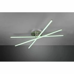 Reality STRADA Deckenleuchte LED Nickel-Matt, 3-flammig, Fernbedienung, Farbwechsler -LED Leuchten Verkäufe reality strada deckenleuchte r62953100 5