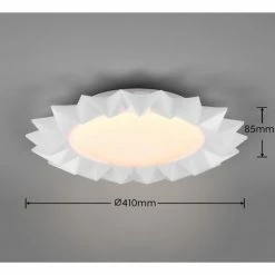 Reality Sunflower Deckenleuchte LED Weiß, 2-flammig, Fernbedienung, Farbwechsler -LED Leuchten Verkäufe reality sunflower deckenleuchte r65071201 17