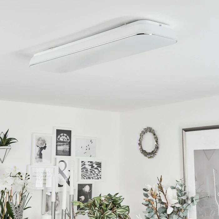 Hofstein Remenoville Deckenleuchte LED Chrom, Weiß, 1-flammig 5 Hofstein Remenoville Deckenleuchte LED Chrom, Weiß, 1-flammig – Bild 5