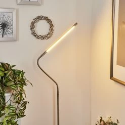 Hofstein Reuland  Stehleuchte LED Nickel-Matt, 1-flammig -LED Leuchten Verkäufe reuland stehleuchte h3653159 10
