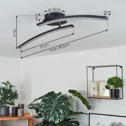 Hofstein Rheinfelden Deckenleuchte LED Schwarz, 1-flammig 14 Hofstein Rheinfelden Deckenleuchte LED Schwarz, 1-flammig -LED Leuchten Verkäufe rheinfelden deckenleuchte h3542446 3