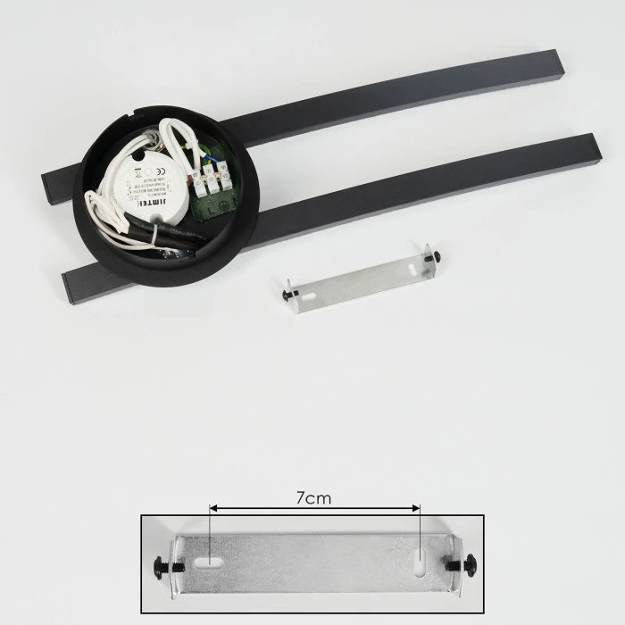 Hofstein Rheinfelden Deckenleuchte LED Schwarz, 1-flammig 5 Hofstein Rheinfelden Deckenleuchte LED Schwarz, 1-flammig – Bild 5