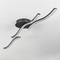 Hofstein Rheinfelden Deckenleuchte LED Schwarz, 1-flammig -LED Leuchten Verkäufe rheinfelden deckenleuchte h3552285 7