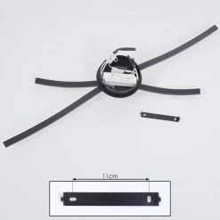 Hofstein Rheinfelden Deckenleuchte LED Schwarz, 1-flammig -LED Leuchten Verkäufe rheinfelden deckenleuchte h3561416 4