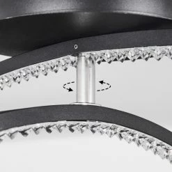 Hofstein Rheinfelden Deckenleuchte LED Schwarz, 1-flammig -LED Leuchten Verkäufe rheinfelden deckenleuchte h3561416 5