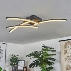 Hofstein Rheinfelden Deckenleuchte LED Schwarz, 1-flammig -LED Leuchten Verkäufe rheinfelden deckenleuchte h3570340 10