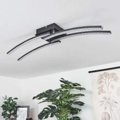 Hofstein Rheinfelden Deckenleuchte LED Schwarz, 1-flammig -LED Leuchten Verkäufe rheinfelden deckenleuchte h3570340 11