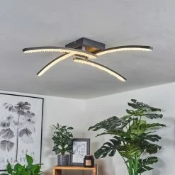 Hofstein Rheinfelden Deckenleuchte LED Schwarz, 1-flammig -LED Leuchten Verkäufe rheinfelden deckenleuchte h3570340 6