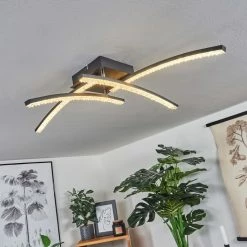 Hofstein Rheinfelden Deckenleuchte LED Schwarz, 1-flammig -LED Leuchten Verkäufe rheinfelden deckenleuchte h3570340 8