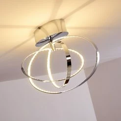 Hofstein Ringos Deckenleuchte LED Chrom, 1-flammig -LED Leuchten Verkäufe ringos deckenleuchte h165691 16