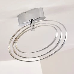 Hofstein Ringos Deckenleuchte LED Chrom, 1-flammig -LED Leuchten Verkäufe ringos deckenleuchte h165691 17