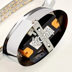 Hofstein Ringos Deckenleuchte LED Chrom, 1-flammig -LED Leuchten Verkäufe ringos deckenleuchte h165691 18