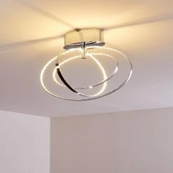 Hofstein Ringos Deckenleuchte LED Chrom, 1-flammig -LED Leuchten Verkäufe ringos deckenleuchte h165691 2