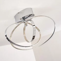 Hofstein Ringos Deckenleuchte LED Chrom, 1-flammig -LED Leuchten Verkäufe ringos deckenleuchte h165691 4