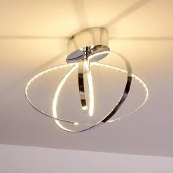 Hofstein Ringos Deckenleuchte LED Chrom, 1-flammig -LED Leuchten Verkäufe ringos deckenleuchte h165691 7