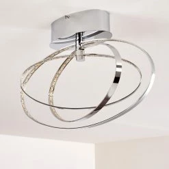 Hofstein Ringos Deckenleuchte LED Chrom, 1-flammig -LED Leuchten Verkäufe ringos deckenleuchte h165691 8