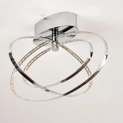 Hofstein Ringos Deckenleuchte LED Chrom, 1-flammig -LED Leuchten Verkäufe ringos deckenleuchte h165691 do1 10