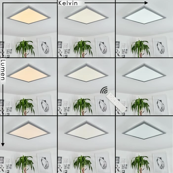 Hofstein Ringuelet Deckenpanel LED Weiß, 1-flammig, Fernbedienung 2 Hofstein Ringuelet Deckenpanel LED Weiß, 1-flammig, Fernbedienung – Bild 2