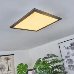 Hofstein Ringuelet Deckenpanel LED Schwarz, Weiß, 1-flammig, Fernbedienung -LED Leuchten Verkäufe ringuelet deckenpanel h3562055 6