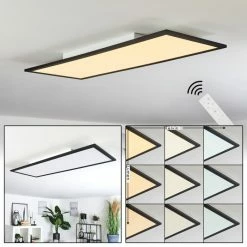 Hofstein Ringuelet Deckenpanel LED Weiß, 1-flammig, Fernbedienung