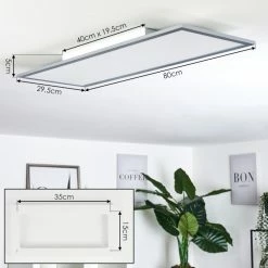 Hofstein Ringuelet Deckenpanel LED Weiß, 1-flammig, Fernbedienung 13 Hofstein Ringuelet Deckenpanel LED Weiß, 1-flammig, Fernbedienung -LED Leuchten Verkäufe ringuelet deckenpanel h3562611 3