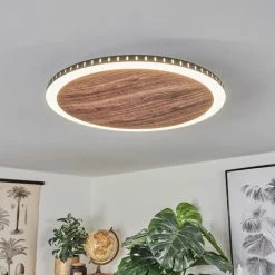 Hofstein Rocha Deckenleuchte LED Schwarz, Braun, Holzoptik, 1-flammig -LED Leuchten Verkäufe rocha deckenleuchte h3459706 6