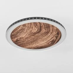 Hofstein Rocha Deckenleuchte LED Schwarz, Braun, Holzoptik, 1-flammig -LED Leuchten Verkäufe rocha deckenleuchte h3459720 7